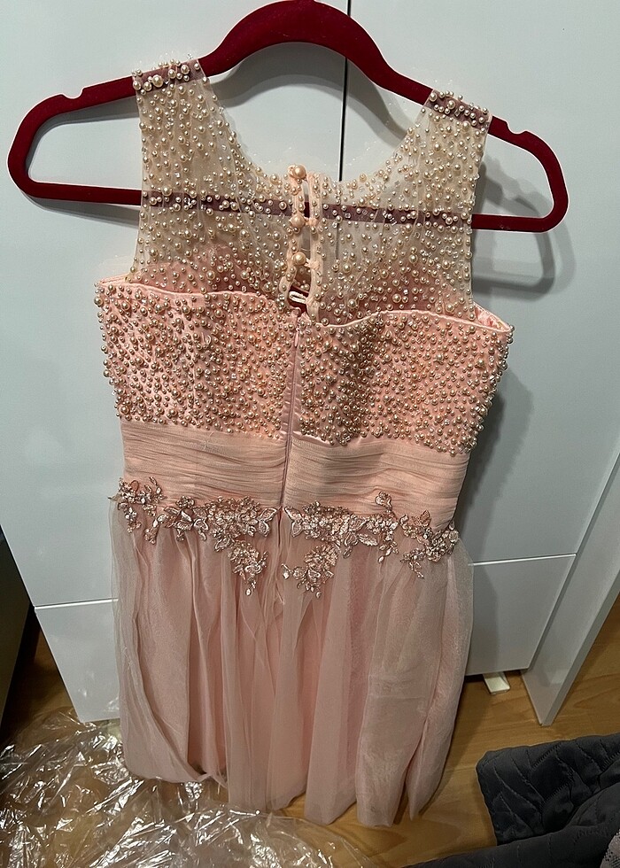 Çok şık boncuklu abiye - Görsel 2