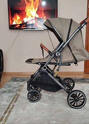 Sıfır çift yönlü kabin boy bebek arabası 