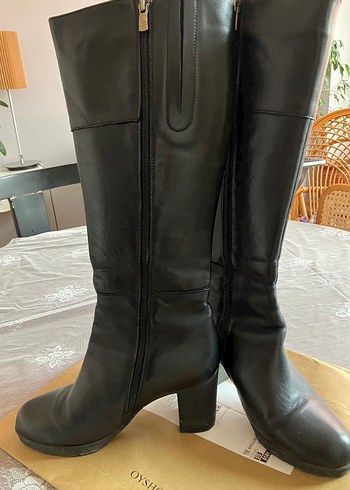 Kadın Siyah Deri Çizme - Görsel 3