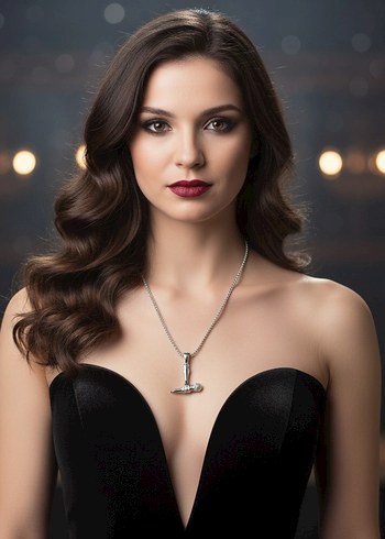 Parlak Çelik Kadın ve erkek Kolye - Gotik Şıklık - Görsel 8