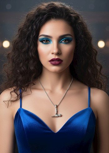 Parlak Çelik Kadın ve erkek Kolye - Gotik Şıklık - Görsel 7