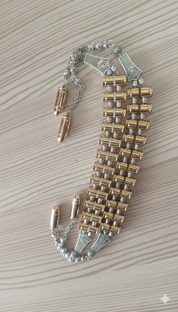 Altın Renk Parlak Erkek Tesbih - Görsel 3