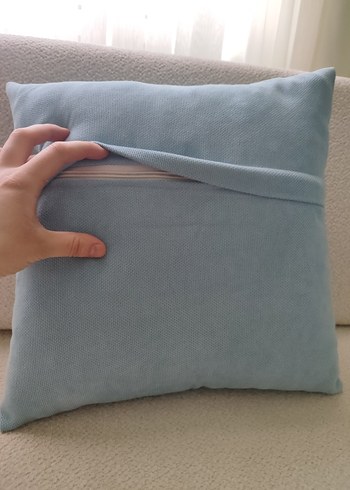 Pastel Bebe Mavisi Modern Dekoratif Yastık - Görsel 3