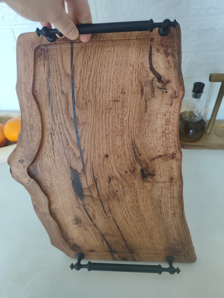 masif ahşap tepsi - Görsel 3