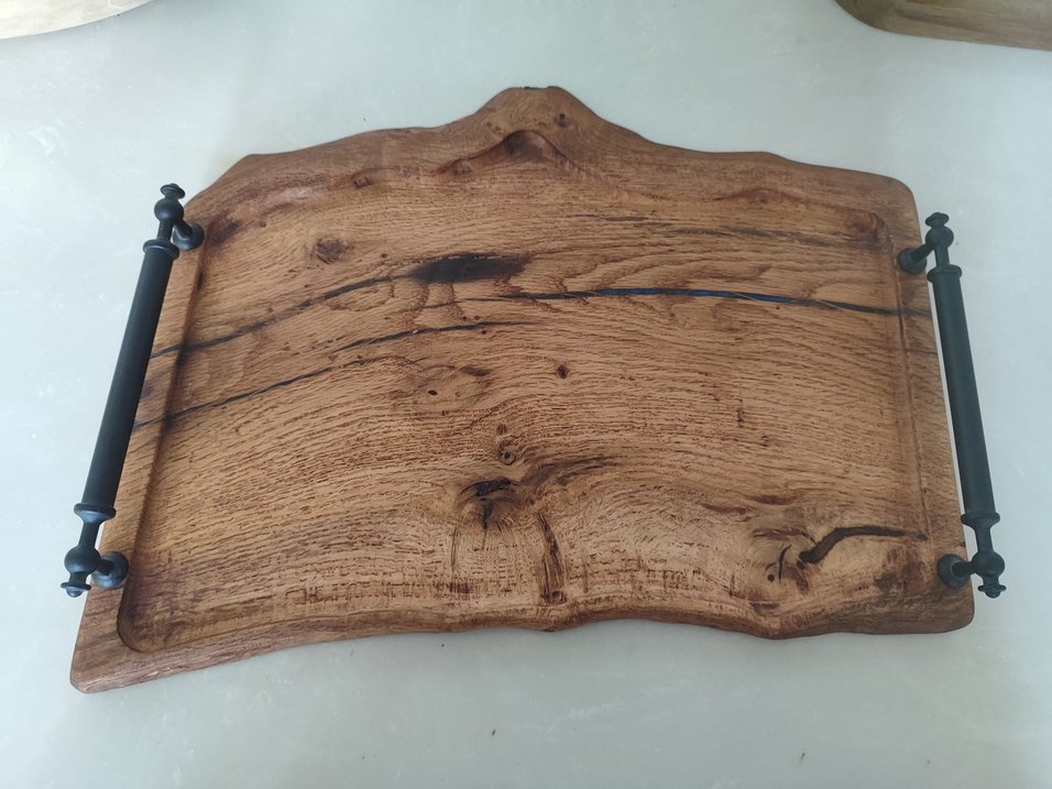 masif ahşap tepsi - Görsel 2