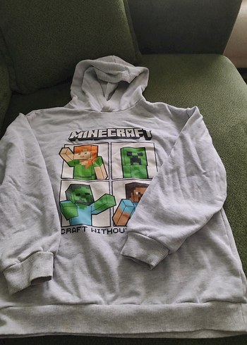 Minecraft Baskılı Erkek Çocuk Sweatshirt - Görsel 2