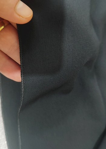 150 cm büyük boy siyah Medine ipegi eşarp - Görsel 2