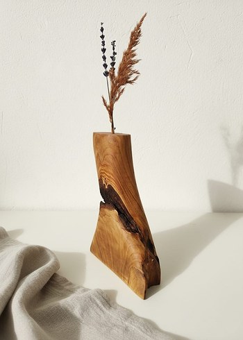 Ahşap Dekoratif Vazo - Görsel 3
