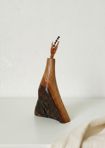 ahşap dekoratif vazo - Görsel 2