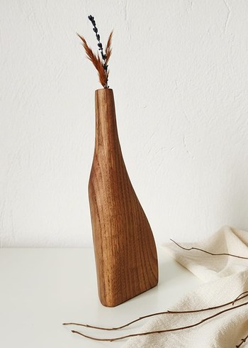 dekoratif ahşap vazo - Görsel 3