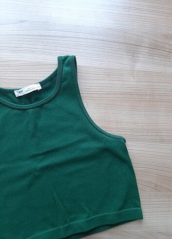 yeşil halter yaka crop