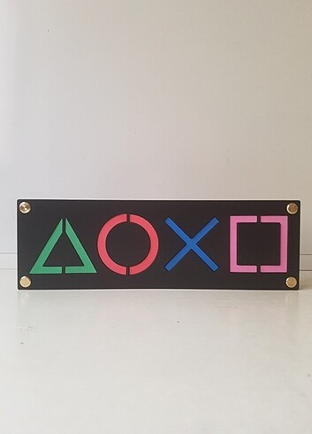 Playstation Gamepad Sembol Buton Dekor