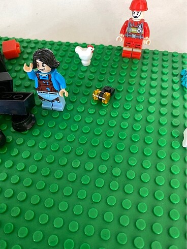 Beden Lego uyumlu yeşil zemin-taban