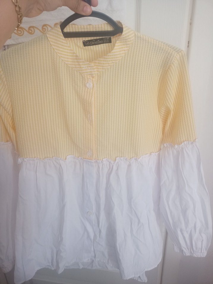 Piliseli Detaylı Uzun Kollu Keten Gömlek - Görsel 2