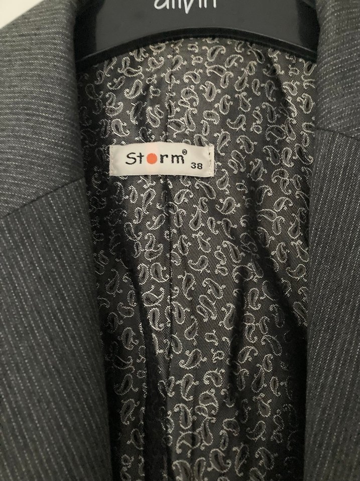 Gri Kadın Blazer Ceket pantolon takım - Görsel 4