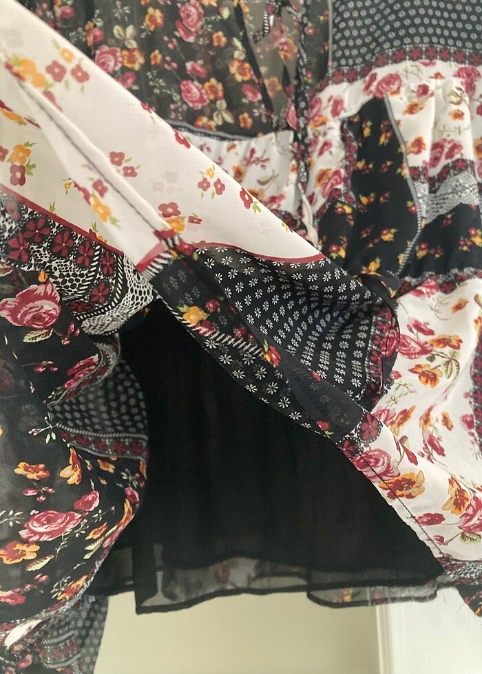 Bağcıklı bluz - Görsel 4