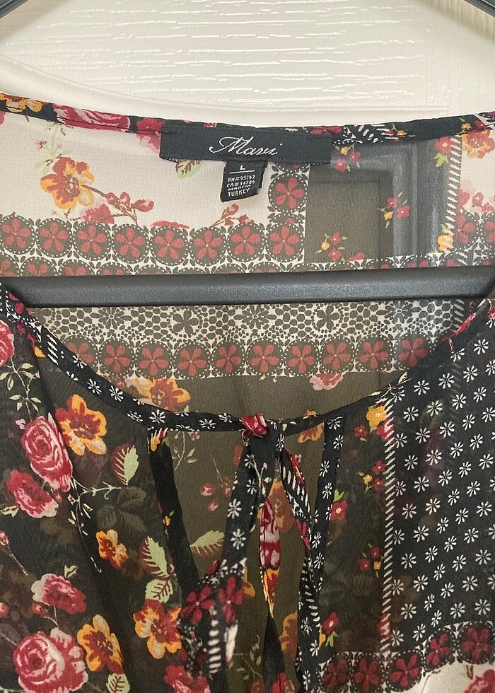 Bağcıklı bluz - Görsel 3