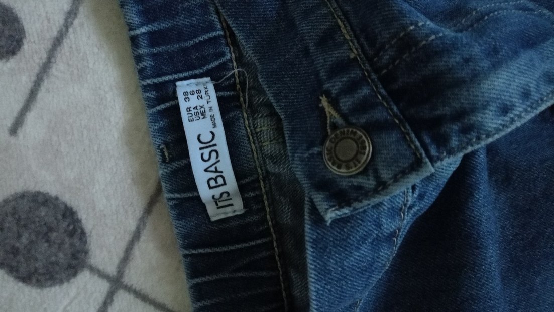 Kadın Mavi Midi Kot Etek - Görsel 3