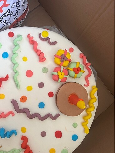 Şeker hamurundan maket pasta - Görsel 5