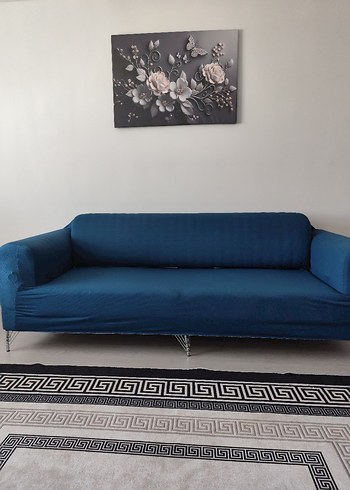 English Home Modern Lacivert Koltuk Örtüsü