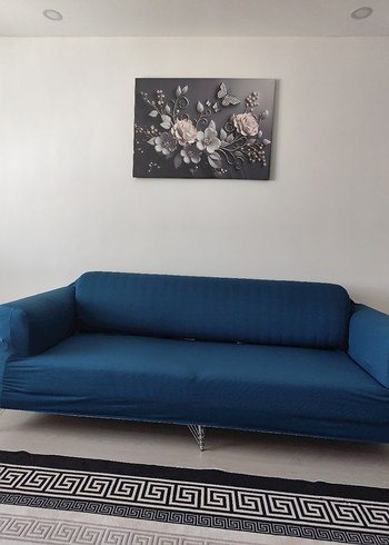 Modern Lacivert Koltuk Örtüsü