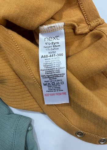 Next Kolsuz Pamuklu Body - Görsel 4