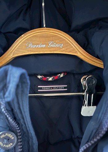 Tommy Lacivert Kapüşonlu Erkek Çocuk mont - Görsel 3