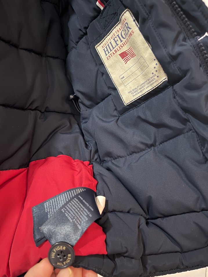 Tommy Lacivert Kapüşonlu Erkek Çocuk mont - Görsel 4