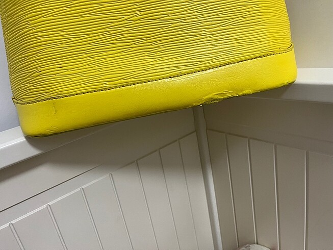  Beden sarı Renk sarı epideri el çantası