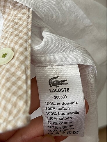 11-12 Yaş Beden 11-12 yaş lacoste gömlek