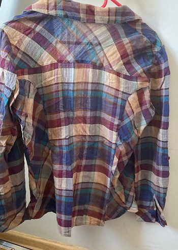 Bohem Çok Renkli Uzun Kollu Gömlek - Görsel 4