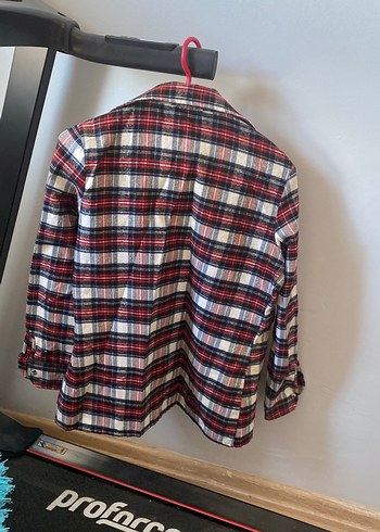 Kareli Uzun Kollu Rahat Kesim Kadın Gömlek - Görsel 5