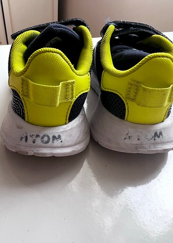 Adidas Erkek Çocuk Gri Sarı Cırt Cırtlı Spor Ayakkabı