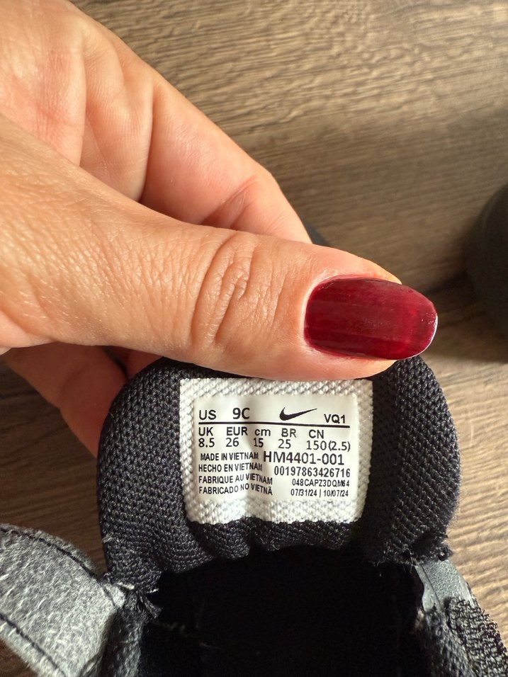 Erkek Çocuk Siyah Spor Ayakkabı Velcro - Görsel 4