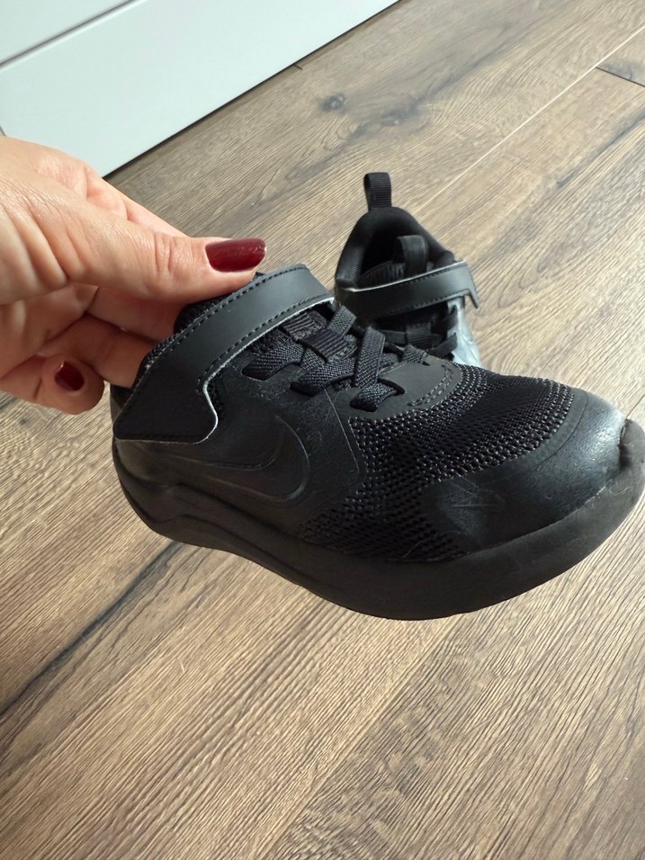 Erkek Çocuk Siyah Spor Ayakkabı Velcro - Görsel 3