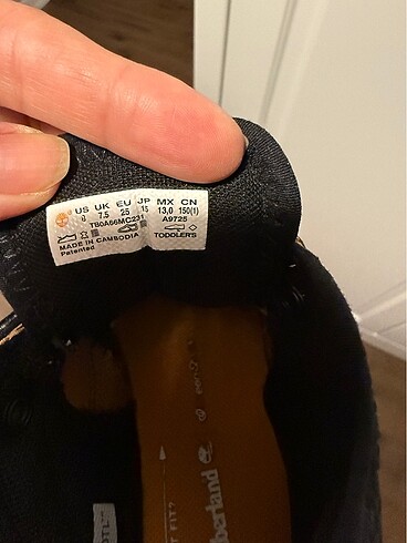 25 Beden Timberland çocuk bot