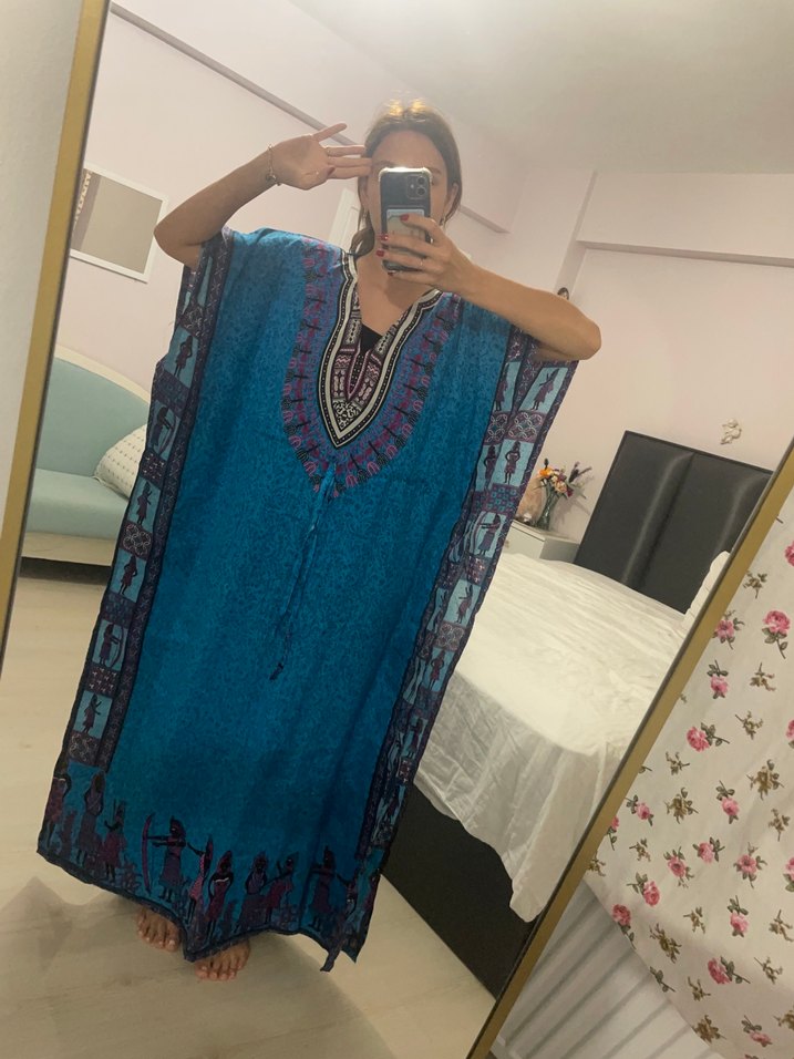 Uzun plaj elbisesi - Görsel 4