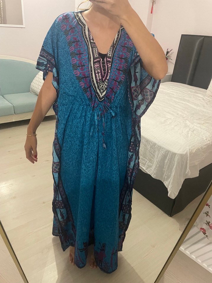 Uzun plaj elbisesi - Görsel 3