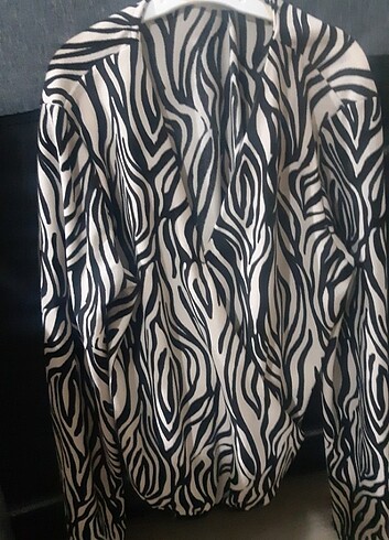 Leopar desenli Bluz