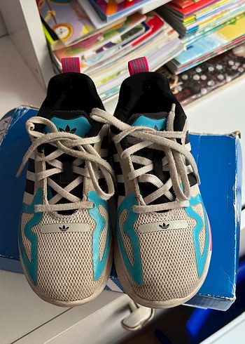 Renkli Adidas çocuk  Spor Ayakkabı - Görsel 3