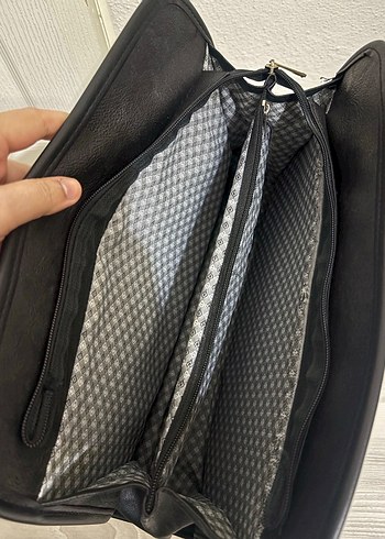 Siyah Deri Kadın Çanta - Görsel 6