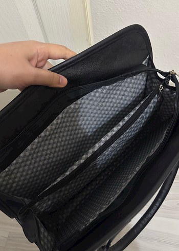 Siyah Deri Kadın Çanta - Görsel 5