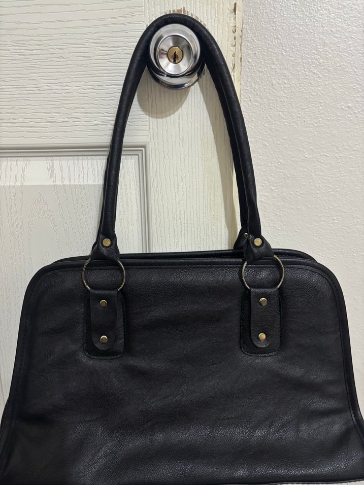 Siyah Deri Kadın Çanta - Görsel 4