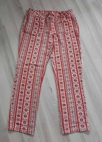 40 Beden bordo Renk Koton Pantolon