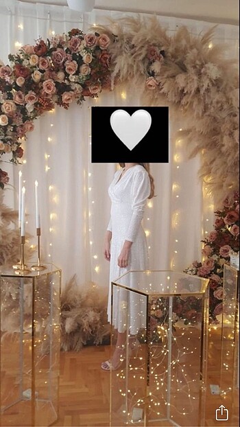 Nocturne Beyaz Nişan Nikah Elbisesi