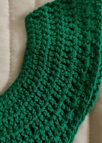 Kız Çocuk Yeşil Örgü Bolero - Görsel 3