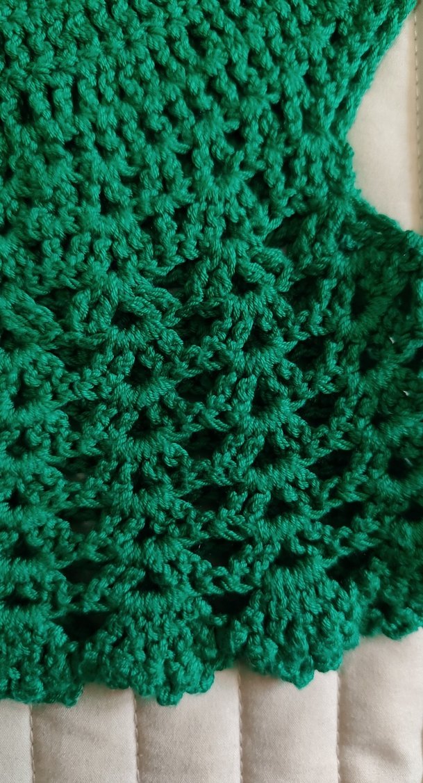 Kız Çocuk Yeşil Örgü Bolero - Görsel 2