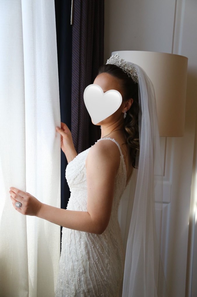 Zarif İşlemeli Balık Model Gelinlik - Görsel 2