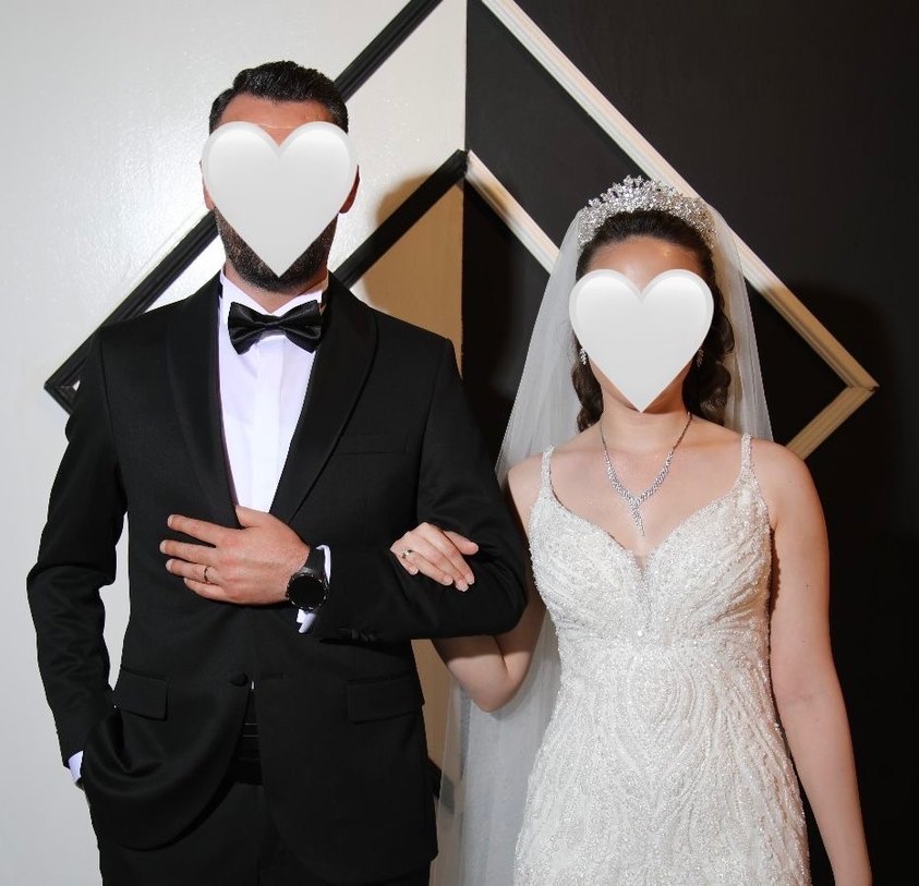 Zarif İşlemeli Balık Model Gelinlik - Görsel 5