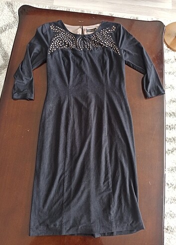 Zara Zara süet kumaş elbise